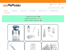 Tablet Screenshot of labpeptides.net